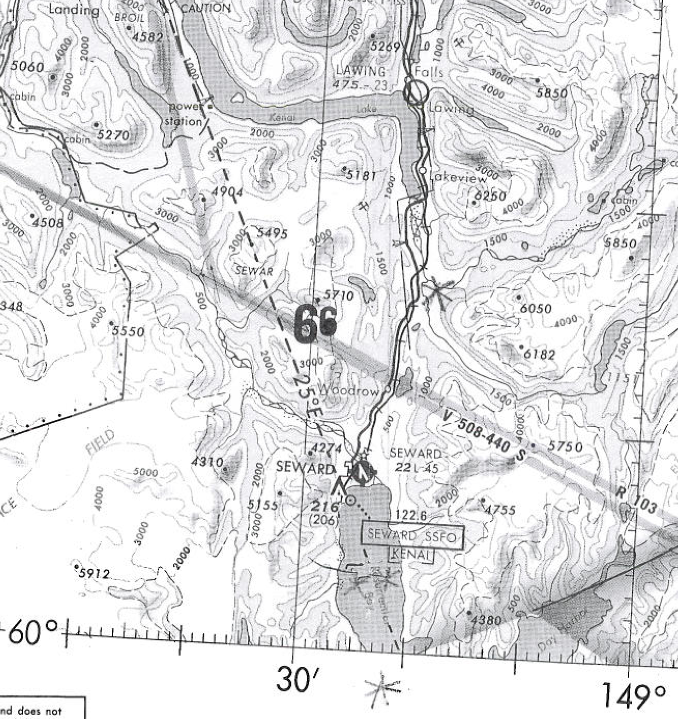 Hansen's original flight map
